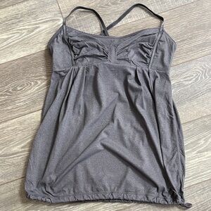 Lululemon Gray Work Out Top